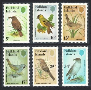 Falkland Is. Wren Finch Pipit Birds of the Passerine Family 1982 MNH SG#433-438