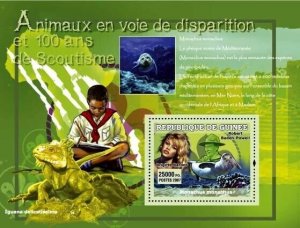 Guinea 2007 MNH - Animaux en danger et Scoutism. YT 570, Mi 4782/BL1236