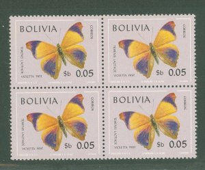 Bolivia #521 x4 Mint (NH) Multiple
