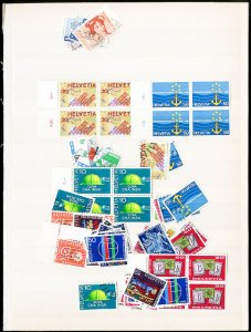 Switzerland Stamp Selection 1960s-80s
