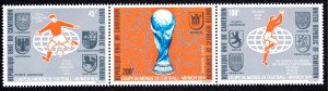 Cameroun 1974 World Cup Soccer Championship Complete Mint MNH Set Strip SC C214a