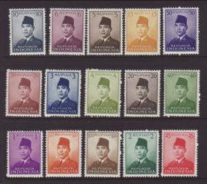 Indonesia 387-400 MNH VF