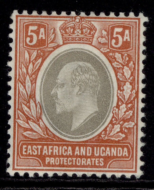 EAST AFRICA and UGANDA EDVII SG24, 5a grey & orange-brown, M MINT. ORDINARY 