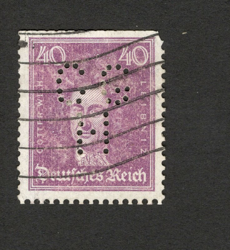 GERMANY -USED STAMP-PERFIN, PERFINS-1926. 