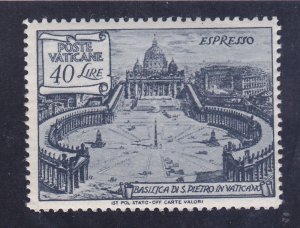 Vatican City E11a MNH OG 40L St. Peter's Basilica Perf 13½x14 Issue Very Fine