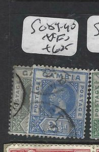 GAMBIA  (P0607B)  KGV  2D, 2 1/2D  SG  89-90   VFU