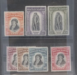 San Marino #169/176  Multiple