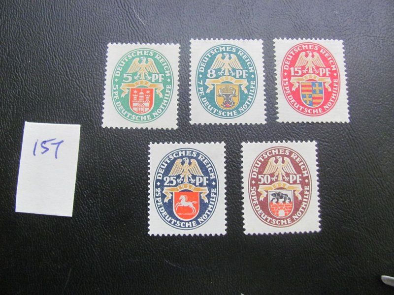 Germany 1928 MNH  SC B23-27  SET XF 240 EUROS (157)