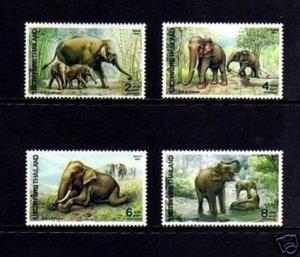 THAILAND - 1991 - ELEPHANT - ASIAN ELEPHANT - MINT - MNH SET!