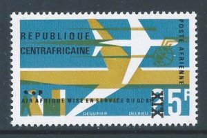 Central African Rep. #C43 NH Air Afrique Issue Surcharged