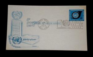 U.N.1969, NEW YORK, #UX4, FLEET WOOD CACHET POSTAL CARD ,FDC, NICE!! LQQK!!!