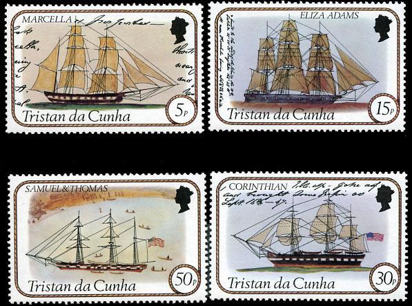 Tristan da Cunha 306-9 MNH  - Ships