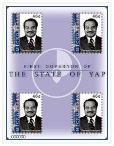 Micronesia 2013 - First Governor of Yap - Sheet of 4 Stamps - Scott #1038 - MNH