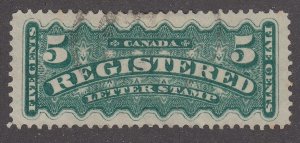 Canada B.O.B. F2a Used Registration Stamp