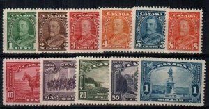 Canada Scott 217-27 Mint NH VF