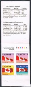 Canada BK111A 50c Vending Booklet - Slater Paper - Perf. 12.5 x 13.0 - VF-75 NH