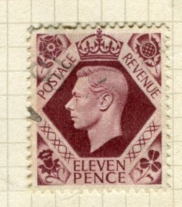 BRITAIN; 1937-47 early GVI definitive issue used 11d. value