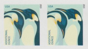 US 4989a Modern Imperf Emperor Penguins Pair