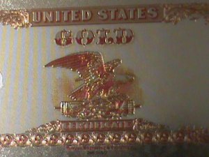 ​UNITED STATES-1882-CAT#261-$100 GOLD COINS- 24K GOLD REPLICA NOTE VF-LAST ONE