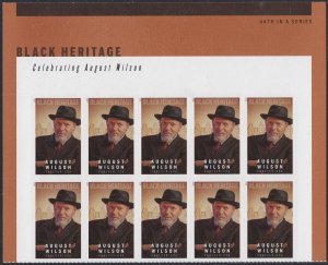 US 5555 Black Heritage August Wilson forever header block (10 stamps) MNH 2021