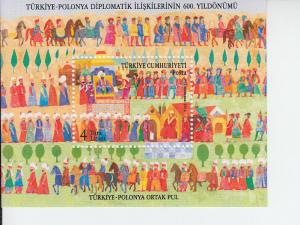 2015 Turkey Relations with Poland SS (Scott 3416) MNH