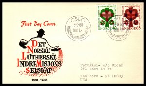 Norway 517-518 Typed FDC