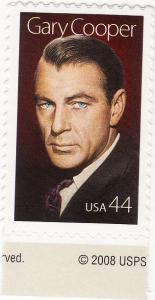 US 4421 2009 Gary Cooper Legends MNH 44c Margin