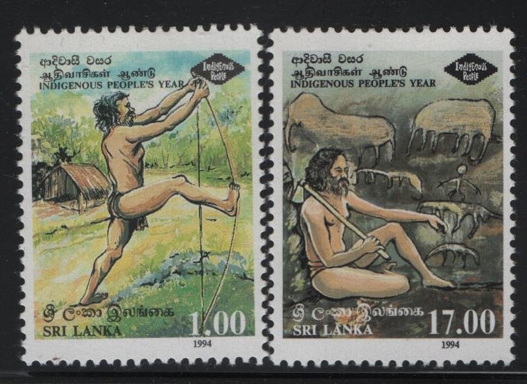 SRI LANKA 1107-1108, Hinged,1994 Intl. year of indigenous people