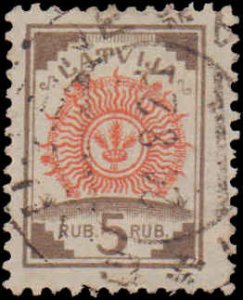 Latvia #76-82, Complete Set(6), 1920-1921, Used