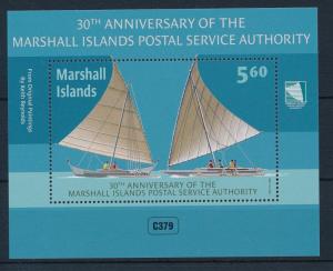 [30608] Marshall Islands 2014 30 Years Postal Service Boats  MNH Sheet