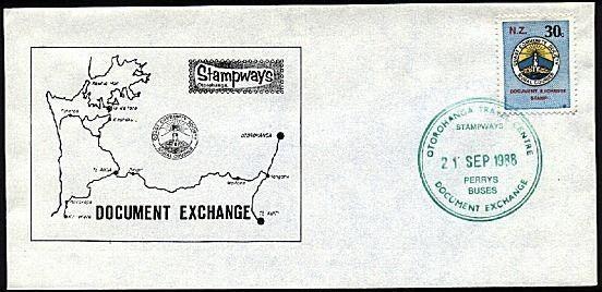 NEW ZEALAND 1988 Stampways Doc Exchange 30c on cover.......................95120