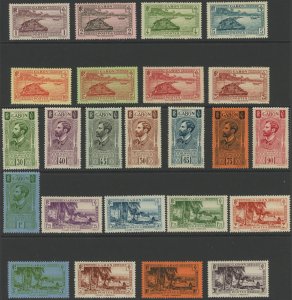 Gabon 124-47 * mint HR (130-31 stuck down on paper backing) (2401 70)