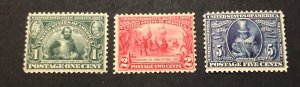 US Scott #328-330 VF Mint NH CV $535/ Price $321 ** FREE Shipping!!