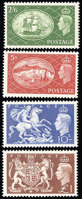 Great Britain Stamps # 286-8 MNH XF Scott Value $80.00