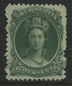 Nova Scotia QV 1860  8 1/ 2 cents unmounted mint NH and VF