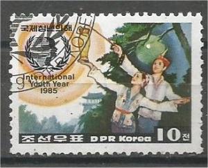 KOREA DPR, 1985, CTO 10ch, Int’l Youth Year, Scott 2534