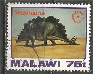 MALAWI 1993 used 75t  Dinosaurs  Scott 621