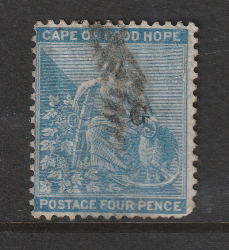 Griqualand West  a used COGH 4d overprinted G