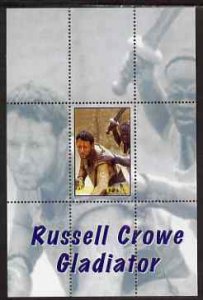 ANGOLA - 2000 - Russell Crowe, Gladiator#1 - Perf Min Sheet -M N H-Private Issue