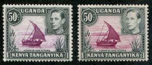 Kenya, Uganda & Tanganyika - KUT SC#79  79b  SG# 144 144e See Note for Perfs