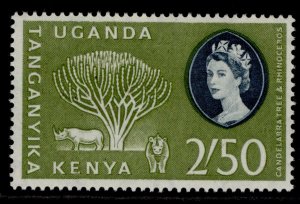 KENYA UGANDA TANGANYIKA QEII SG195, 2s 50, LH MINT. Cat £11.