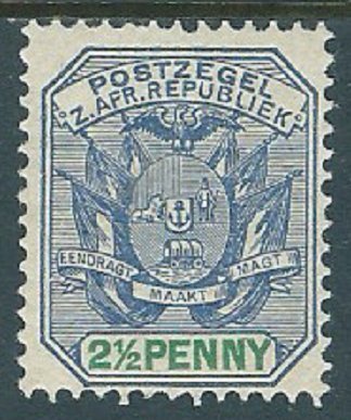 Transvaal, Sc #169, 2-1/2d MH