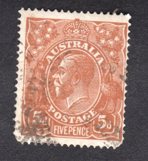 Australia  Scott # 36 used  CV = $  6.75  Lot 1200505 -