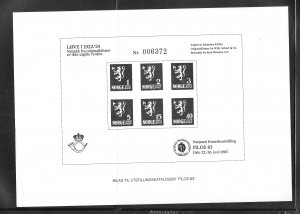 Norway #1983 Mint 3 Cards “FILOS 83” (13466)