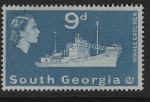 SOUTH GEORGIA  9  MINT HINGED  WHALE CATCHER