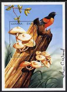 Guyana 1997 Fungi of the World perf m/sheet #1 (Pholiota ...