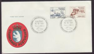 Greenland 146-147 Animals 1981 U/A FDC