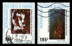 Ivory Coast #851-852 used