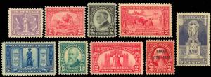 537//647, Nine Choice Old Mint VF NH Stamps Cat $140.50 - Stuart Katz