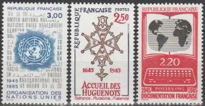 France #1982-3, 1990  MNH CV $3.00  (A4401)